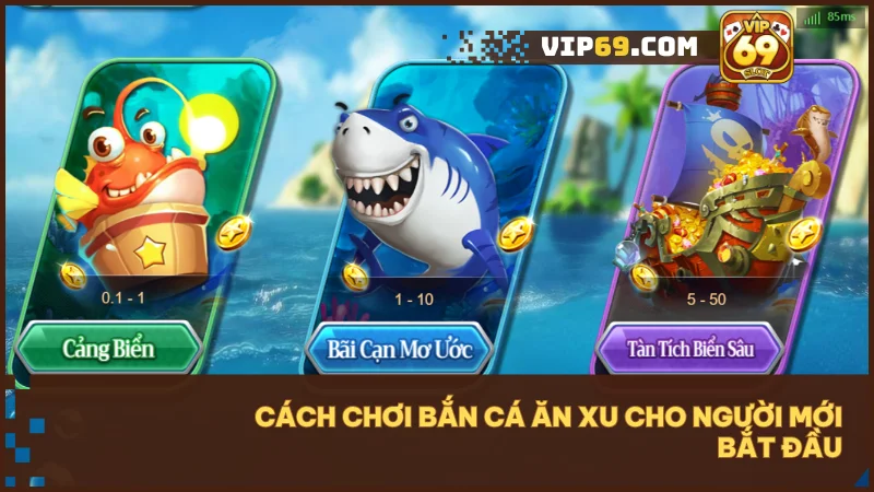 Tạo tài khoản Vip69, chọn phòng phù hợp và bắt đầu hành trình săn kho báu dưới biển.