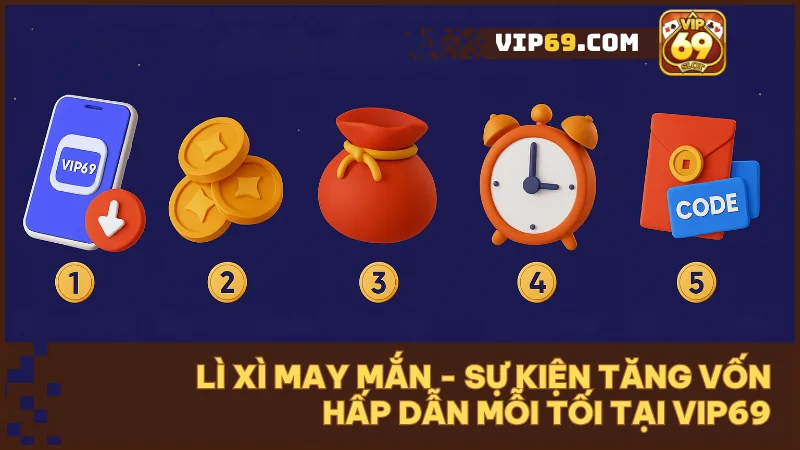 Cơ hội săn thưởng cực chất mỗi tối từ sự kiện Lì Xì May Mắn