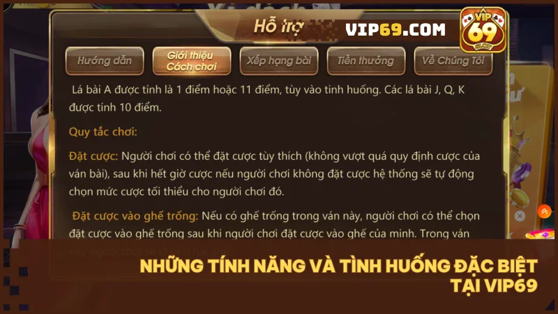 Khám phá game bài Xì Dách tại Vip69: Luật chơi, mẹo hay và điểm khác biệt 4 Tính năng Ngũ Linh và luật hòa giúp nâng cao tính công bằng và hấp dẫn của trò chơi.