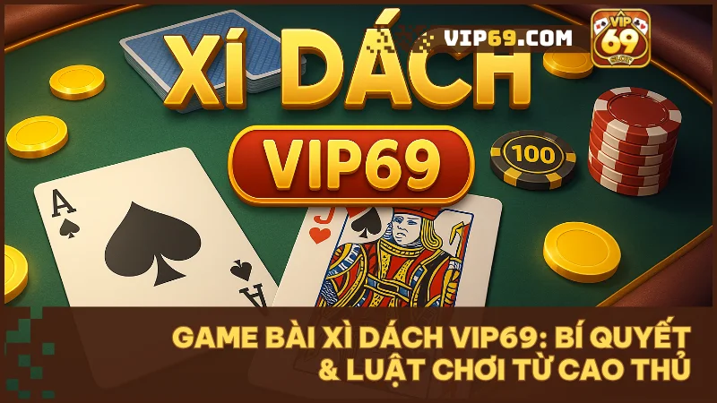 Khám phá game bài Xì Dách tại Vip69: Luật chơi, mẹo hay và điểm khác biệt 1 Vip69 là lựa chọn lý tưởng để trải nghiệm Xì Dách trí tuệ và chinh phục chiến thắng đỉnh cao.