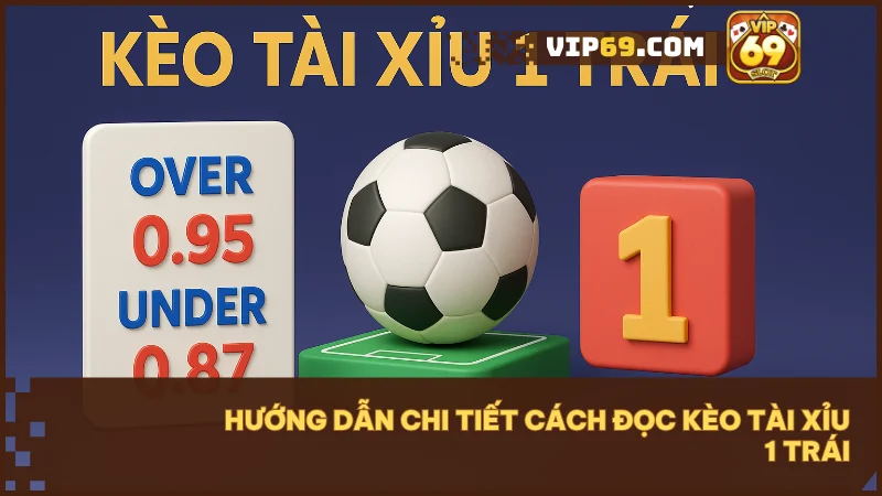 Kèo tài xỉu 1 trái: Hướng dẫn chi tiết giúp người mới tự tin thắng lớn 3 Xem cột O/U 1.0 trên bảng kèo để chọn Tài hoặc Xỉu theo dự đoán của bạn.