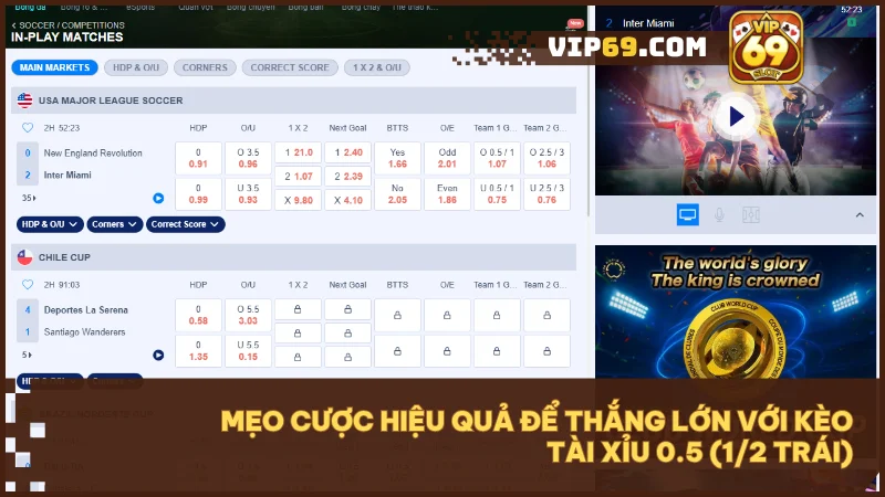 Kèo tài xỉu 0.5 (1/2 trái) là gì? Mẹo cược thắng chỉ với 1 bàn thắng 4 Áp dụng chiến lược đúng thời điểm để tối ưu tỷ lệ thắng kèo 0.5.