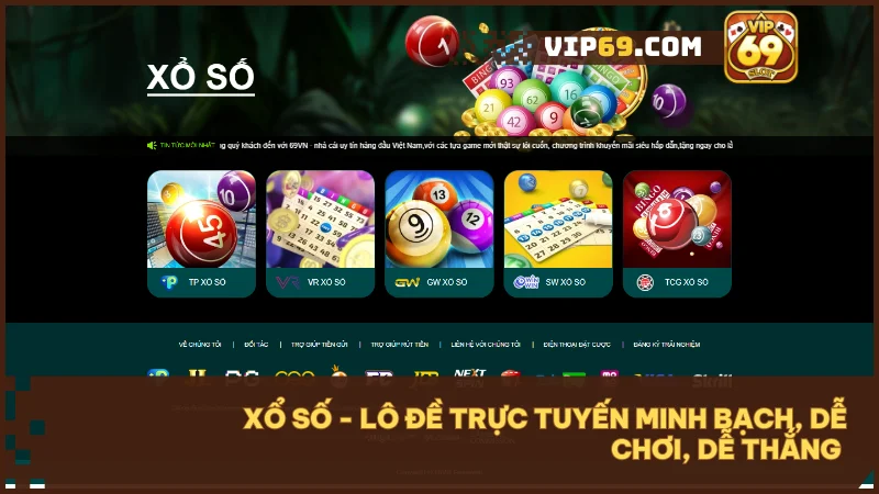 VIP69 - Thế giới game bài và đổi thưởng trực tuyến hàng đầu Việt Nam 42 Xổ số VIP69 minh bạch, siêu tốc, cơ hội trúng thưởng hấp dẫn mỗi ngày.